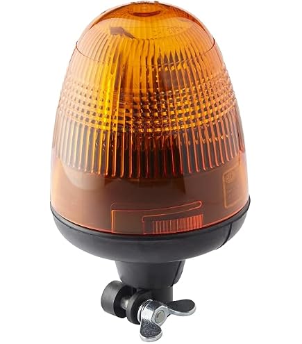 Gyrophare Halogène HELLA KL 700 - 12V, Jaune, Rond - Pour Véhicule Utilitaire - Haute Visibilité - Puissance 55W - IP5K4K
