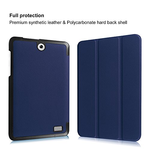 AVIDET Ultra Slim Acer Iconia One 8 B1-850 Hülle Case Superleicht Ständer Smart Shell Cover Schutzhülle Etui Tasche für Acer Iconia One 8 B1-850 Tablet-PC (Blau) - 2