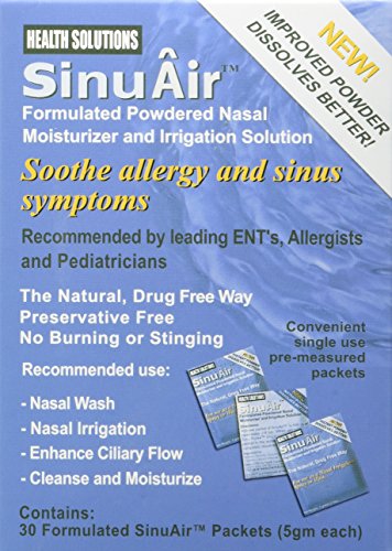 Book's Cover ofSinuAir Sel Pour Hydratation Nasale et des Sinus Sachets de 30 x 5g
