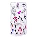 Produktbild Huawei P10 Lite Hülle, Hozor Niedlich Persönlichkeit Mode Serie Ultra Dünn TPU Bumper Case Kratzfest Backcover Schutzhülle Transparent Schale Flexible Weiche Silikonhülle Crystal Klar Handyhülle - Make-up