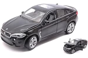 BMW X6 M 2018 BLACK 1:24 - Rastar - Auto Stradali - Die Cast - Modellino