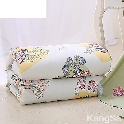 European Simple Sub-grid Quilt cover/Pure Cotton Padded Quilt cover/Geometric Pattern Quilt cover-S 150x210cm(59x83inch)