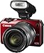 Produktbild Canon EOS M 6612B032 Systemkamera (18 Megapixel, 7,7 cm (3 Zoll) Display, Full-HD, Touch-Display) Kit inkl. EF-M 18-55mm 1:3,5-5,6 IS STM Objektiv und Speedlite 90EX rot