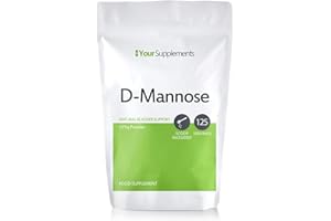 YOURSUPPLEMENTS Your Supplements - D Mannose Pure Powder 125g | Natural & Non GMO | Vegetarian & Vegan Friendly | Scoop Included