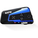 LEXIN B4FM Motorrad Intercom, Helm Headset für bis zu 10 Motorräder mit Reichweite von 2000m, DSP und CVS Geräuschunterdrücku