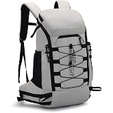 Bseash 40L Lightweight Waterproof Hiking Backpack with Rain Cover, Outdoor Sports Travel Backpack for Camping Climbing Skiing