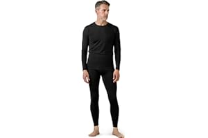 LAPASA Ropa Termica Hombre Extra Cálido Conjunto Interior Termico Camiseta Manga Larga Malla Pantalon Calzoncillo Largo Frio Extremo Nieve Invierno Esqui Running Thermoflux 100 200 300 M11/M24/M57