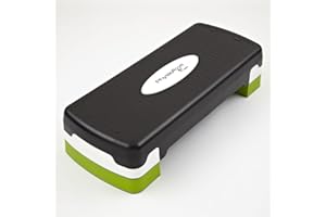 PhysioRoom Adjustable Height Aerobic Step | Non-Slip Fitness Exercise Step Box Platform Block for Aerobic Workout, Cardio, Pilates, Yoga Stepper | Home Gym Equipment Steppers for Exercise Workout