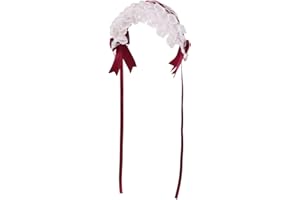 COSDREAMER Bandeau Lolita Cosplay pour fille avec fleur en dentelle