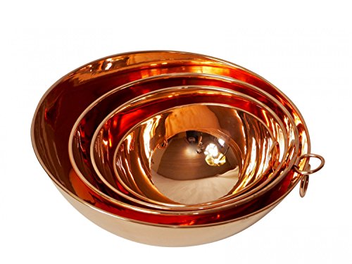 ‚CopperGarden®‘ Rührschüssel aus Kupfer – 24 cm Durchmesser – spezielle Kupferschüssel zum Rühren - 3