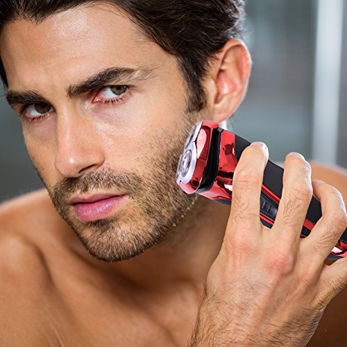 SURKER Herren Elektrische LCD Haarschneider Kinder Haarschneider wiederaufladbare professionelle Hause schwarz (Netzwerk) - 5