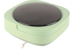 YUSAT Faltbare Waschmaschine, Hohe Geschwindigkeit, 6,5 L, Große Kapazität, Sanftes Schleudern, US-Stecker, 100–240 V (Grün)