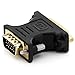 Price comparison product image deleyCON MK696 DVI-I to VGA Adapter - DVI-I Female (24+5) to VGA Male for Monitor PC Video Projector Graphics Card - Black