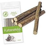 [Gesponsert]Katzenminze Katzenspielzeug 5 Sticks von Forck, unsere Kaustäbchen in naturreiner Qualität fördern den Spieltrieb, unterstützen eine natürliche Zahnpflege und helfen bei Mundgeruch und Zahnstein