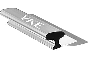 VKE Set Couteau à Enduire Professionnel avec Perche Télescopique 2,1m Poignée ergonomique,6PCS Spatule Enduit Multifonctions,Lame 60cm Droit/Angle pour Lissage Parfait Murs & Plafonds (30cm)