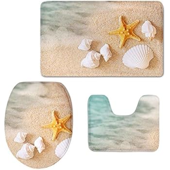 RedBeans aus Holz, Seestern, Muscheln am Strand-Set (3-teiliges