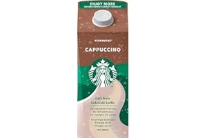Starbucks® - Cappucino - Multiserve 750 ml - Café au Lait et au Cacao en Brique Refermable Prêt-à-Boire - Vendu à l'Unité