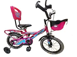 Hero Cycles Sprint Whistle 10.5'' Steel Frame 10.5 inches Wheel 14 T Kids Cycle for 3 to 6 yrs Unisex Children (Pink)