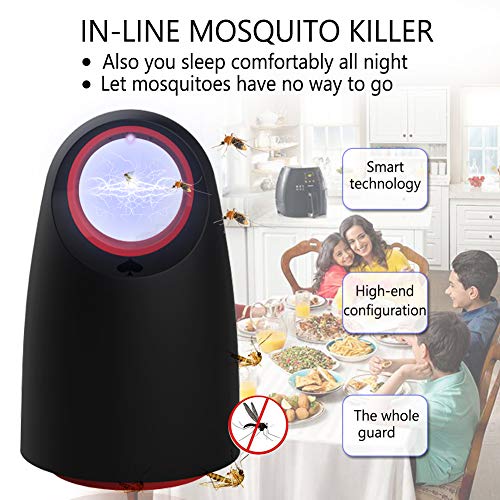 Grey-mond Lámpara Antimosquitos - 5W Trampas para Insectos Matamoscas/Mata Mosquitos Eléctrico para Proteger a los niños, Mata Insectos con 368NM Luz Ultravioleta USB LED, Sin Productos Químicos