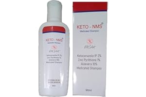 NM SELECT Keto-conazole Anti Dandruff Shampoo Treats the underlying infection Causing Red, Itchy, Flaky scalp | Reduces Dandruff, Relieving Scalp Redness & itching | 90ml