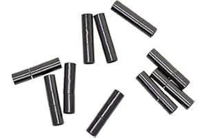 ‎SHARPLACE Sharplace 10 Sätze 3mm Bajonett Push Verschlüsse Band Endet Schmuck DIY Schwarz