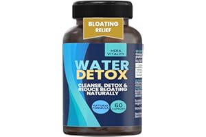 Water Detox - Water Balance Support – 60 High-Strength Dandelion Root Capsules 1600 mg, Herbal Supplement for Natural Fluid Regulation & Detox, Colon and Digestive Wellness, Vegan UK HERA Vitality