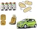 Auto Pearl Premium Quality Car Accessories Combo of Car Tyre Air Alert Valve Cap Set of 4 Pcs. & Car Velvet Bead Seat Cushion Beige 1pcs. & Premium Quality Car Auto Window Side Chipkoo Sunshade Curtains Beige Set of 5 Pcs. For Chevrolet Beat Type-2 RS.1203.00