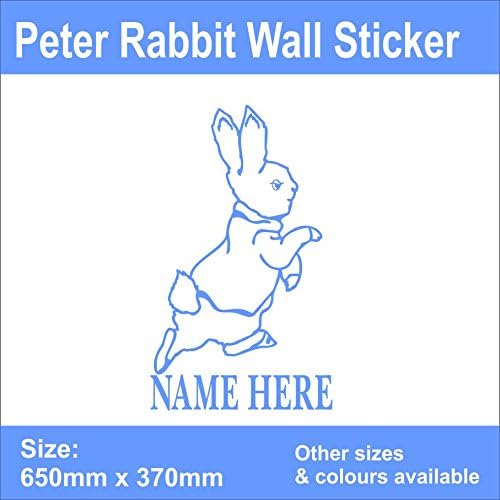 Peter Rabbit Childrens Bedroom Nursery Wall Sticker Personalised (BB128)