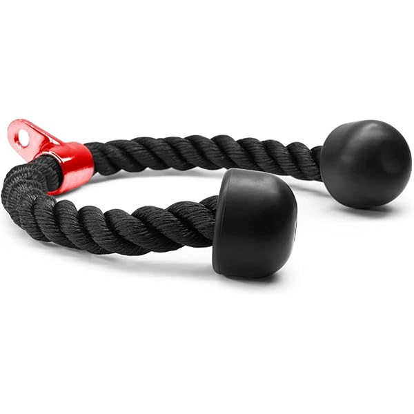 Tricep Rope Cable Attachment Fitness Pulley Cable Attachment Strap - Heavy Duty Exercise Strap For Home Gym Equipment Tricep Pull Down Attachment