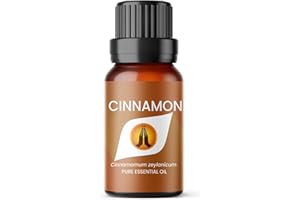 AROMA ENERGY Cinnamon Essential Oil, 10ml | 100% Pure Natural | Christmas Essential Oils | Oils for Home Diffuser, Burner, Aromatherapy, Candle Making, Winter Scented Fragrance