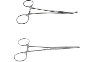 MAQNSCO Straight and Curved Forceps Plier Game Sea Coarse Fishing 14cm S-Steel Disgorger Unhooking Pliers Hook Remover