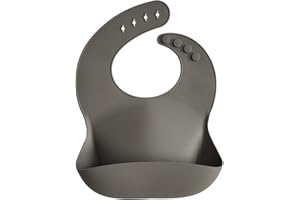 mushie Silicone Baby Bib | Adjustable Fit Waterproof Bibs