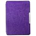 Produktbild Jiajun Lederhülle für Amazon alle neue Kindle Paperwhite 2015 300 PPI 3.Generation / 2014 / 2013 / 2012 Leder Schutzhülle Hülle Tasche Leather Case Cover Mit Sleep / Wake Smart Cover Funktion + Displayschutzfolie - Leder Lila