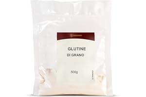 BONGIOVANNI FARINE E BONTA' NATURALI Glutine Di Grano, Per Seitan, Prodotti Da Forno Proteici, 500 Grammi