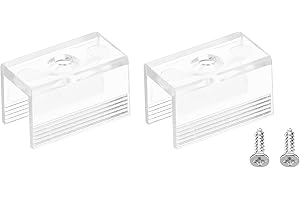 sourcing map Corde Luminaire Montage Agrafes, Mur Canal Montage Support Accessoires pour 8mm LED Néon Bande, Translucide, Paquet de 20