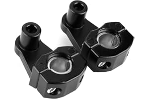 AELOA Morsetti Manubrio, 1Pair Morsetti Manubrio for Moto Riser Morsetti per Barra in Lega di Alluminio 22mm o 28mm