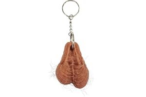 Ethlomoer Funny Hairy Keychain, Cute Car Keyrings - Best Gag Gifts for Christmas, Birthdays - Men, Women, Friends