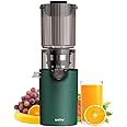 DEONG Masticating Juicer Machines, Slow Cold Press Juicer Machines with 4.3" (110mm) Feeding Chute, Pure Juicer for Vegetables & Fruits, Easy to Clean