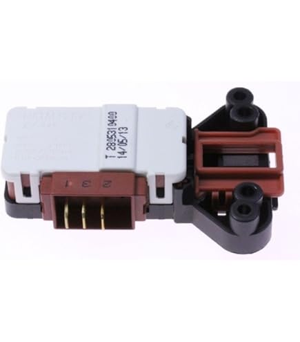 Micro Traders ZV-446 T3 Cerradura De Puerta 2805310800 2805311700 2805311600 Relé De Bloqueo Para Lavadora Interruptor De Contacto De Puerta Compatible Con Beko Compatible Con Arcelik