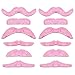Produktbild Flauschig Rosa selbstklebende Verschiedene Kostüm Halloween Moustache - 12er Pack