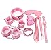 Produktbild Stillshine Weichem Plüsch Erwachsenes Geschlecht Spielt Paar Liefert Bondage Spaß Anzug Für 7 Stück (Rosa)