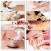 NUOLUX 12pcs Manicure Pedicure Sets Stainless Steel With Pink Case
