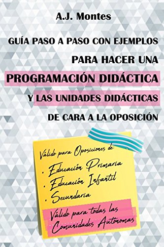 Guía, paso a paso con ejemplos, para hacer una Programación Didáctica y las Unidades Didácticas de cara a la Oposición