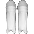 Rainox Cricket Batting Pads Covers, Leg Guards Clads, Batting Leg Guards Stretchable Outer Skin Cover Suitable for Men's & Youth Size (White)