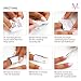 Mylee Professional Salon Gel Polish Remover Pre-Soaked Acetone Pads and Foil Wraps for Manicure and Pedicure, Nail Art Cleaner - (100 wipes)