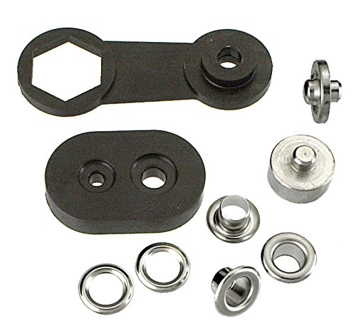 Connex Ösen Durchemsser 6 mm, 40 Stück Messing- vernickelt, DY270760