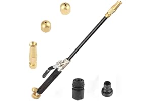 Frunimall Pistola Agua Alta Presión con 3 Boquillas Chorro, 20MPA, Boquilla Manguera Lavado a Presión, Varilla Chorro Agua, Varilla Lavado a Presión para Coche hogar jardín Limpieza Ventanas