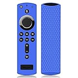 Hydream Housse Coque en Silicone pour Fire TV Stick Télécommande avec Vocale Alexa, Anti-Slip Antichoc de Remote Case Étui de Protection pour Amazon Fire TV Stick 4K / Fire TV Cube (Bleu)