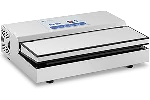 Royal Catering Vacuum Packing Machine Commercial Vacuum Sealing Packaging Machine 440W 31 cm RCVG-41 (Stainless Steel, 0.9 bar, Max. Bag Width 31cm)