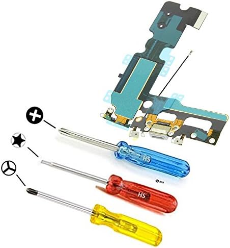 MMOBIEL Dock Connector Compatible with iPhone 7 Plus 2016 - Charging Port Flex Cable only Compatible with iPhone 7 Plus - Headphone Port/Microphone/Antenna Replacement - Incl. Screwdrivers - Gold